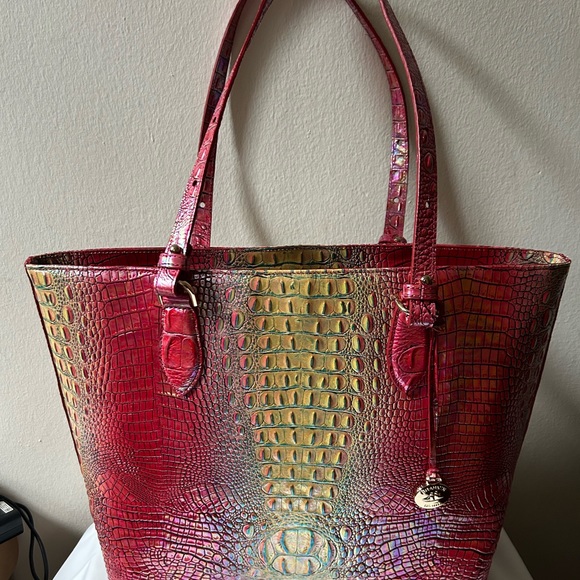 BRAHMIN ELLEN SND ADY WALLET DRAGONFRUIT MINI OMBRÉ MELBOURNE - Picture 2 of 10